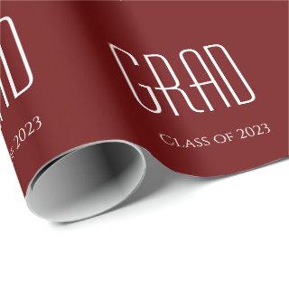 Class of 2023 Graduation Red Minimalist