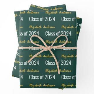 Class of 2024 Grads Full Name Deep Green White   Sheets