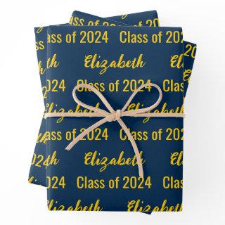 Class of 2024 Maize and Blue Graduate's Name  Sheets