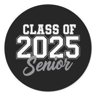Class Of 2025 Senior Back To School 2025 Vintage  Classic Round Sticker
