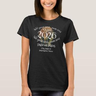 Class of 2026 Your Year Party Celebration Grad T-Shirt
