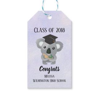 Class of 20xx Cute Koala Bear in Graduation Cap Gift Tags