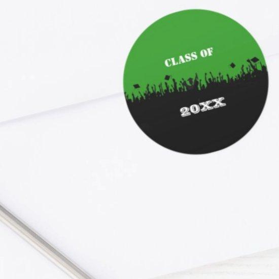 Class of Any Color Match School Colors Classic Round Sticker