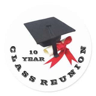 Class Reunion by Janz 10 Year Classic Round Sticker