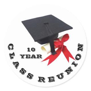 Class Reunion by Janz 10 Year Classic Round Sticker