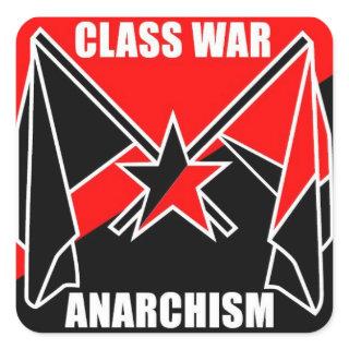 Class War Anarchism Square Sticker
