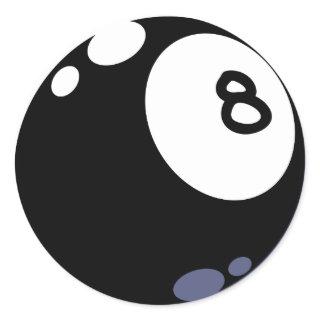 Classic 8 Ball Classic Round Sticker