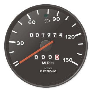 Classic 911 speedometer (old air-cooled car) classic round sticker