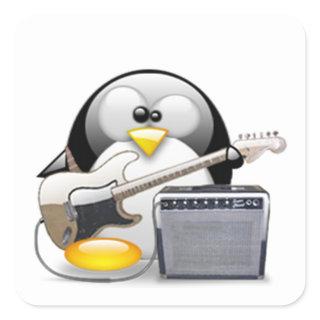 Classic American Guitar and Amplifier Tux Square Sticker