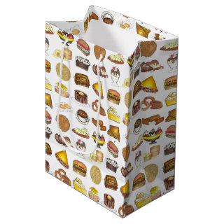 Classic American Lunch Counter Greasy Spoon Diner Medium Gift Bag