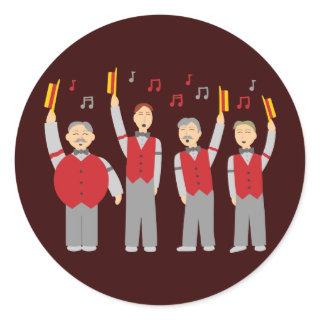 Classic Barbershop Quartet Classic Round Sticker