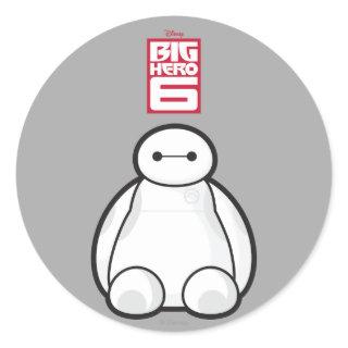 Classic Baymax Sitting Graphic Classic Round Sticker