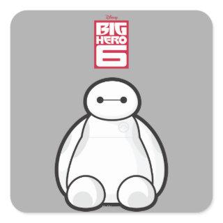 Classic Baymax Sitting Graphic Square Sticker