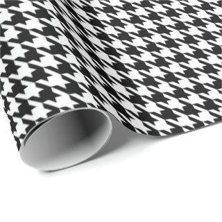 Classic Black and White Houndstooth Pattern