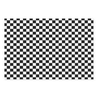 Classic Black & White Checker    Sheets
