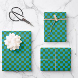 Classic Blue, Dark Green Plaid   Sheets