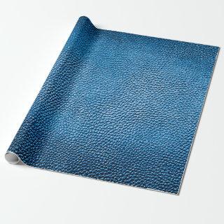Classic blue leather background texture closeup.bl