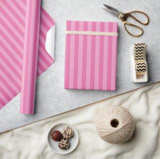 Classic Bright Hot Girly Pink Ombre Stripes