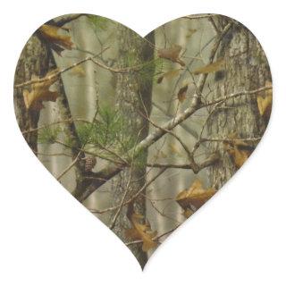 Classic Camouflage Heart Sticker