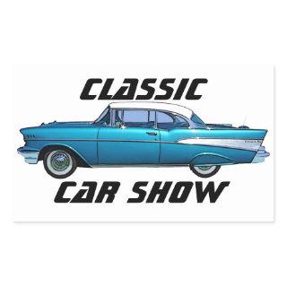 Classic car 1957 Chevy BelAire custom sticker