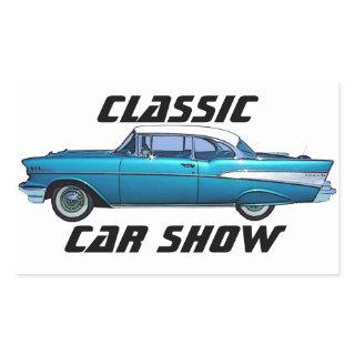 Classic car 1957 Chevy BelAire custom sticker