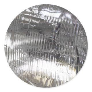 Classic car headlights classic round sticker