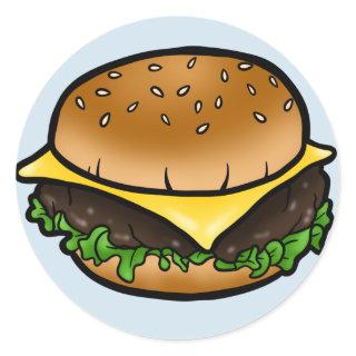 Classic Cheeseburger Lover Sticker