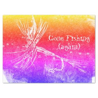 Classic dry fly pattern for trout and bass fishing tissue paper