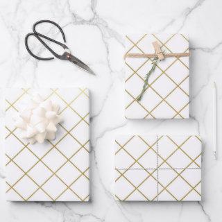 Classic Gold Geometric Abstract Pattern Wedding  Sheets