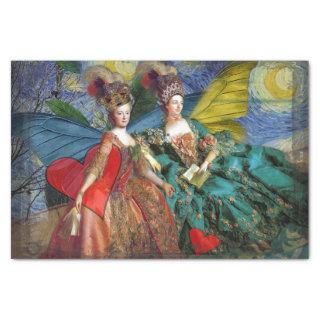 Classic Gothic Gemini Whimsical Butterfly Woman Tissue Paper