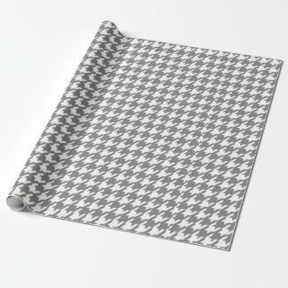 Classic Gray and White Houndstooth Pattern