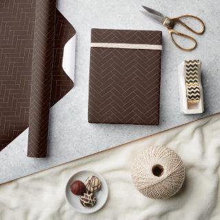 Classic Herringbone Brown Pattern