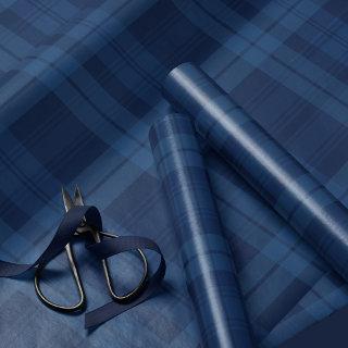 Classic holiday plaid navy blue Christmas