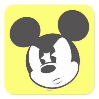 Classic Mickey | Angry Head Square Sticker