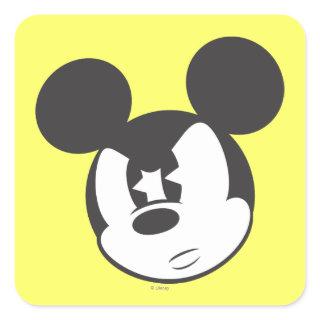 Classic Mickey | Angry Head Square Sticker