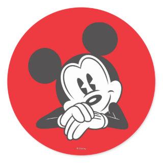 Classic Mickey | Cute Portrait Classic Round Sticker