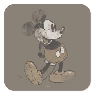 Classic Mickey | Distressed Square Sticker