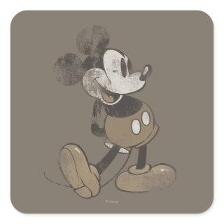 Classic Mickey | Distressed Square Sticker