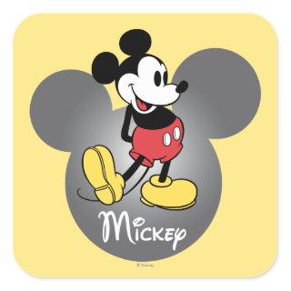 Classic Mickey | Head Icon Square Sticker