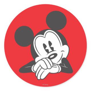 Classic Mickey Mouse | Cute Portrait Classic Round Sticker