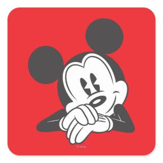 Classic Mickey Mouse | Cute Portrait Square Sticker