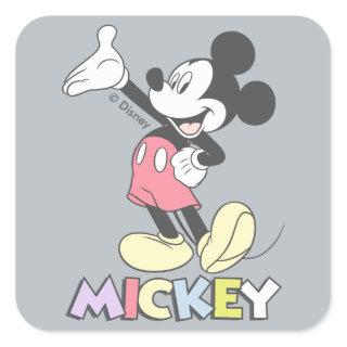 Classic Mickey Square Sticker