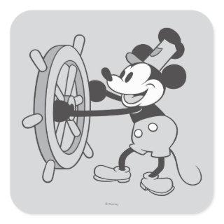 Classic Mickey | Steamboat Willie Square Sticker