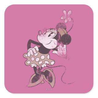 Classic Minnie | Distressed Square Sticker