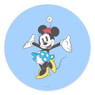 Classic Minnie | Excited Classic Round Sticker