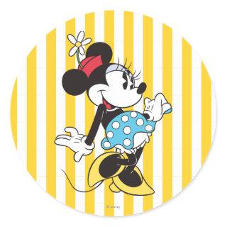 Classic Minnie Mouse 3 Classic Round Sticker