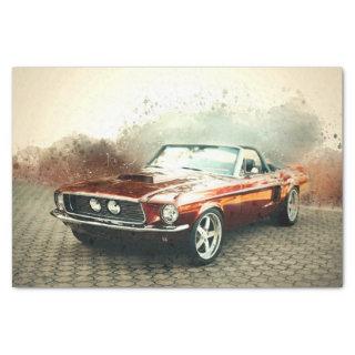 Classic Mustang Car Decoupage Tissue Paper