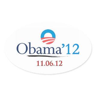 Classic Obama 2012 Oval Sticker