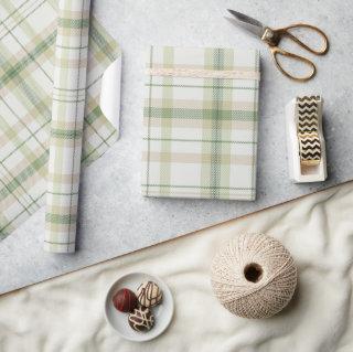 Classic Plaid collection pastel green neutral