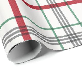 Classic plaid holiday gift wrap
